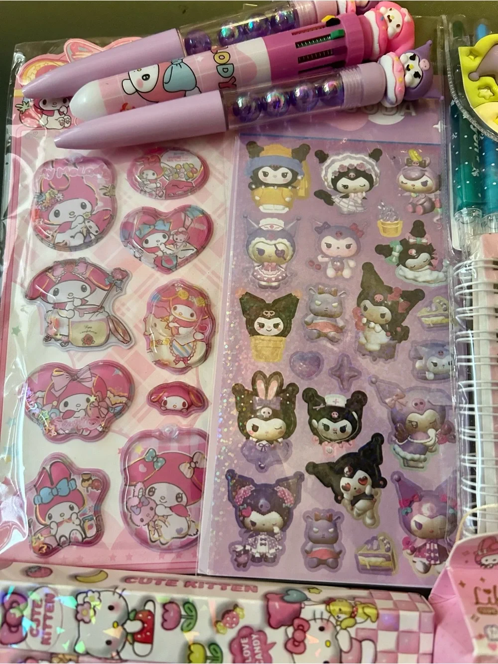 Sanrio- My Melody & Kuromi Stationary Accessory Set